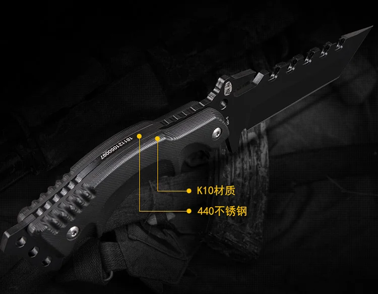 HX DOTDOORS D-199 нож для улицы, Военный нож для самообороны, прямой нож для спецназа, нож для выживания, портативный меч