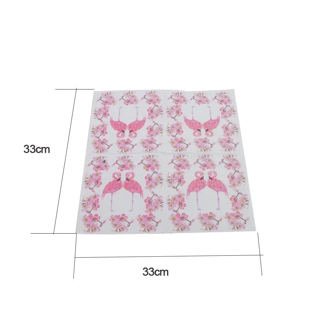 20 шт./компл. яркого Фламинго бумажные салфетки с рисунком Ресторан отеля праздник