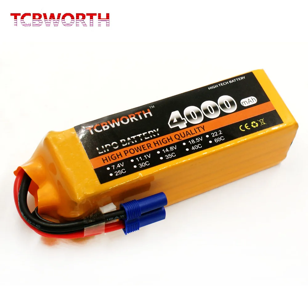 TCBWORTH провод с силикатной гелевой Батарея 14 8 V 4000 мА/ч 40C 4S аэрокамера для
