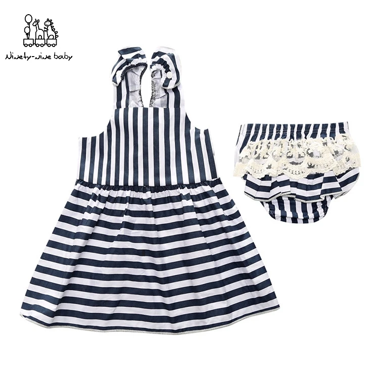 

Hot Sale Summer Girl Clothing Set Baby Wedding Suits Princess Stripe And White Kids Clothing Girls Clothes Baby Girls Clothes