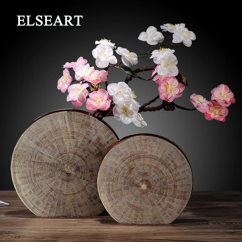 

Nordic Classical art resin creative Retro flowers vases home decor crafts room decoration vintage TV cabinet vases resin statue