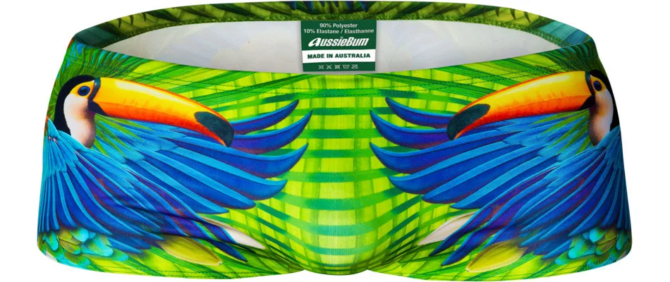13 Swimming Men Beach Pool Sexy Swimsuit Hot Swim Trunks Speedo Swimwear Man Low Waisted Boy Swimming Wear Print Animal Birds Swim - Цвет: 13