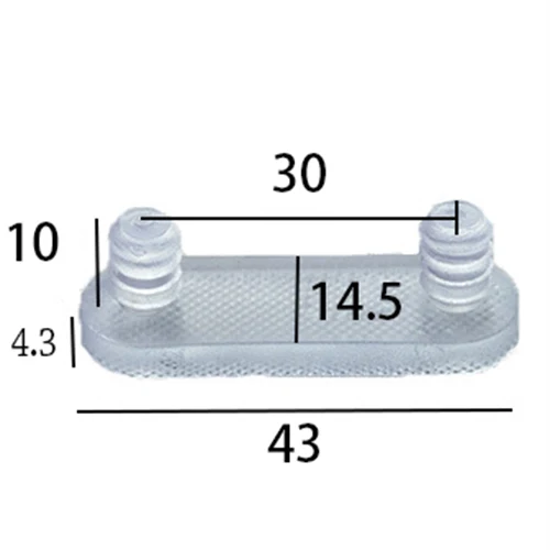 Подушка с двойным отверстием 7 мм гибкая мягкая заглушка из ПВХ длинный демпфер