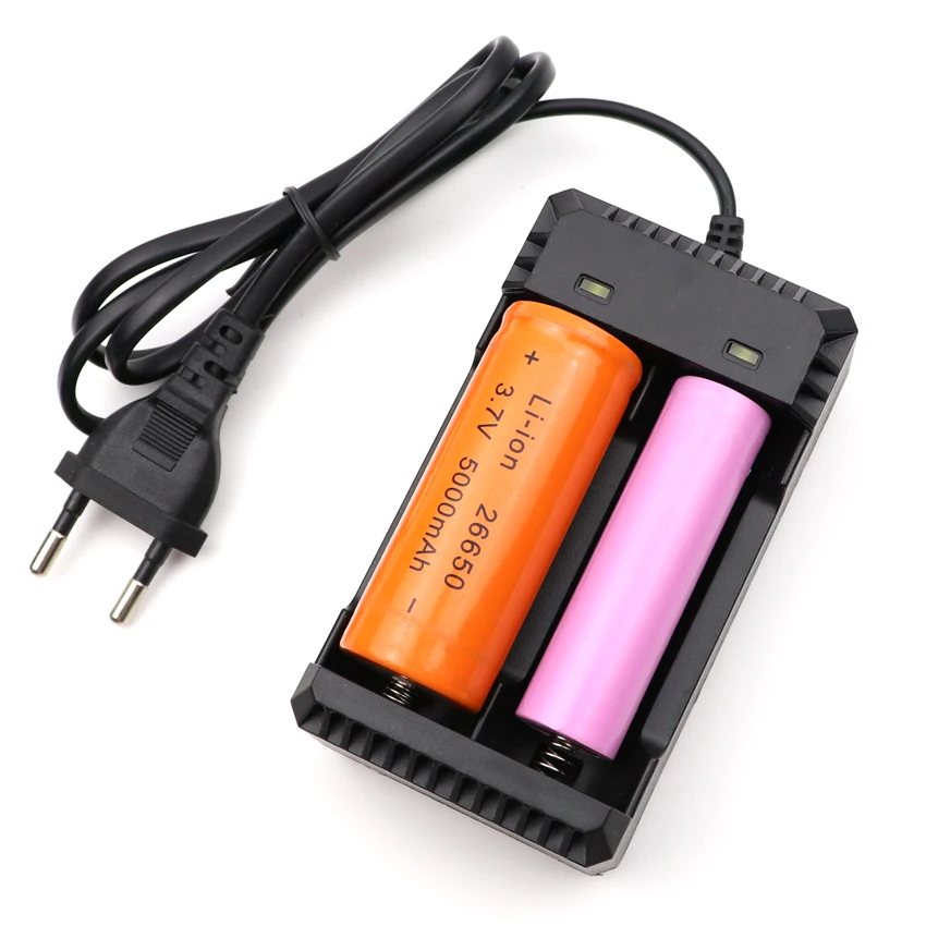 Зарядное устройство для 2 х ячеек 18650 26650 3 7 в перем. Тока|charger for 3.7v|26650 battery chargercharger