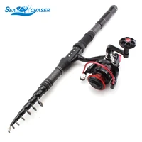 multifunction set 1 8m 2 1m 2 4m 2 7m 3 0m carbon fiber telescopic fishing rod portable spinning rod and spinning reels