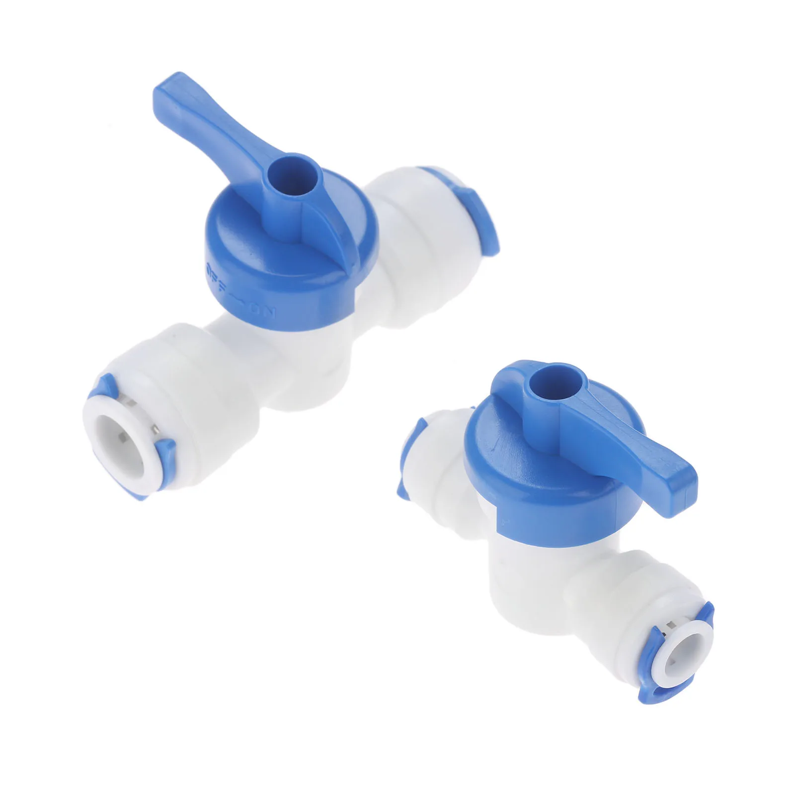 1/4 3/8 OD Hose Water Ball Valve Fittings Plastic Quick Connection Control for Reverse Osmosis RO Water System Water Purifier 3pcs 1 4 inch flow control valve ro reverse osmosis membrane water purifier waste water than the regulator control valve