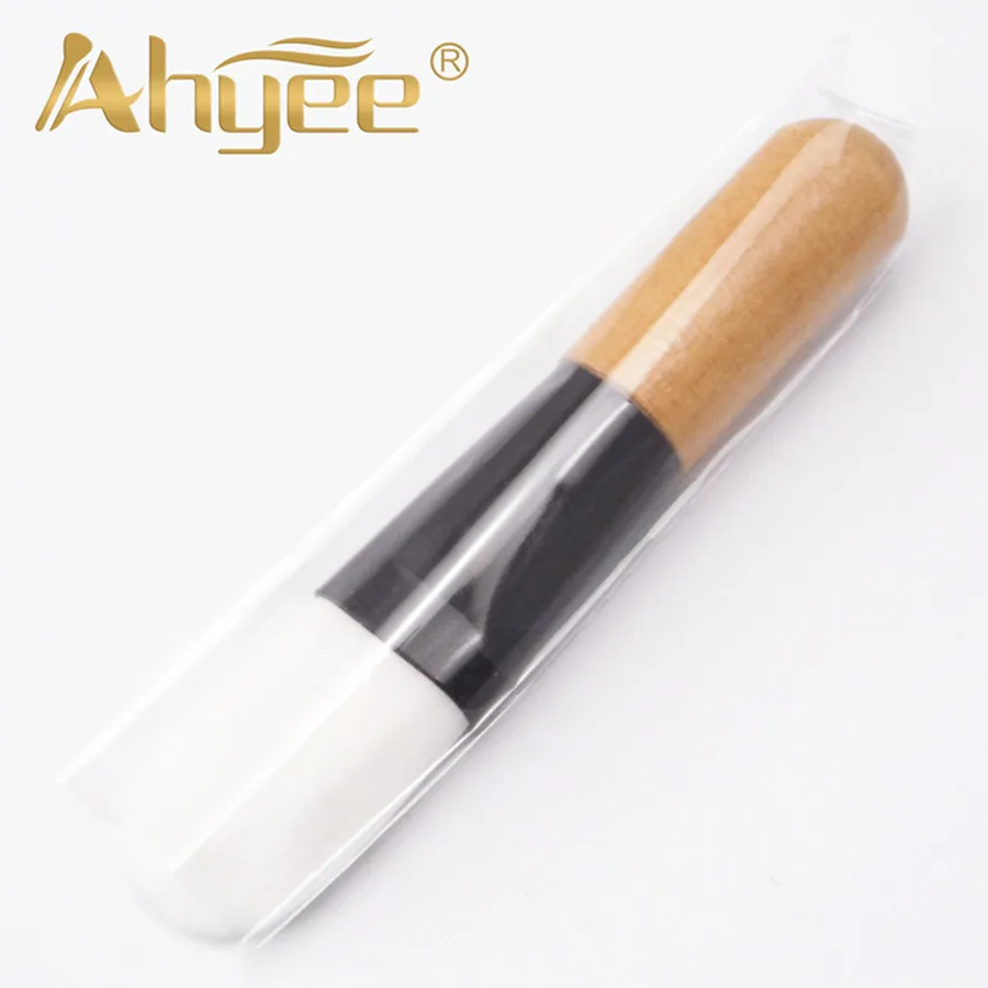No Logo Ahyee Professional White Mini кисть для маски портативный основа для макияжа лица Кисточки высокое качество деревянной ручкой синтетические кисть для масок - Handle Color: No Logo