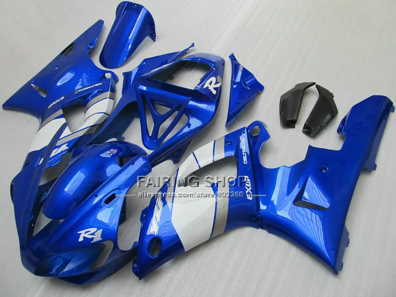 Обтекатели на заказ для YAMAHA YZF1000 из АБС-пластика YZFR1 2000 2001 YZF R1 00 01 впрыск синий