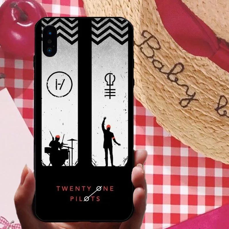 Черный мягкий чехол для телефона Twenty One Pilots для iphone XS MAX XR 7 8 8plus 6s X Fundas 21 Band collage Coque Fundas Shell Capa