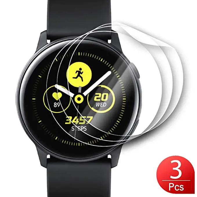 3 упаковки для samsung Galaxy Watch Active 2 44 мм 40 мм защита экрана ультратонкая мягкая прозрачная защита ЖК экрана Защитная пленка для кожи