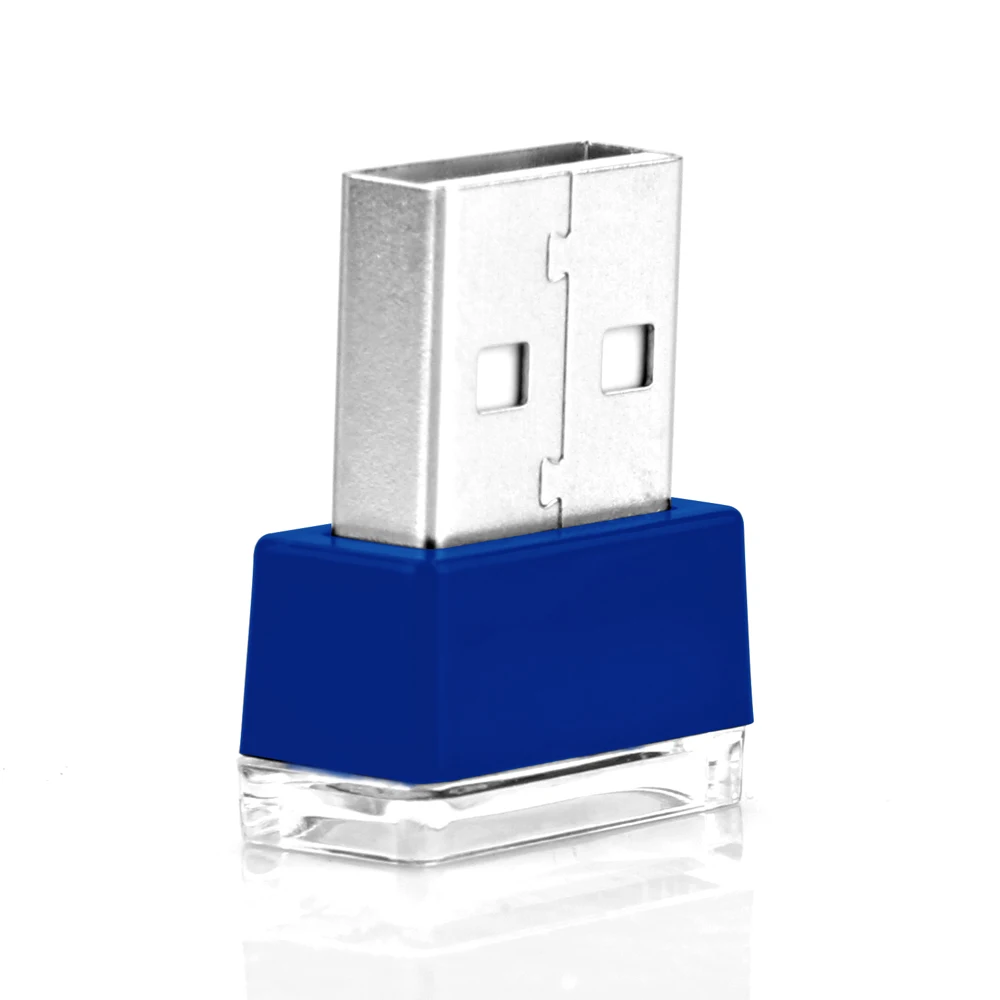 2 шт Универсальный Автомобильный Стайлинг глубокий синий светодиодный USB