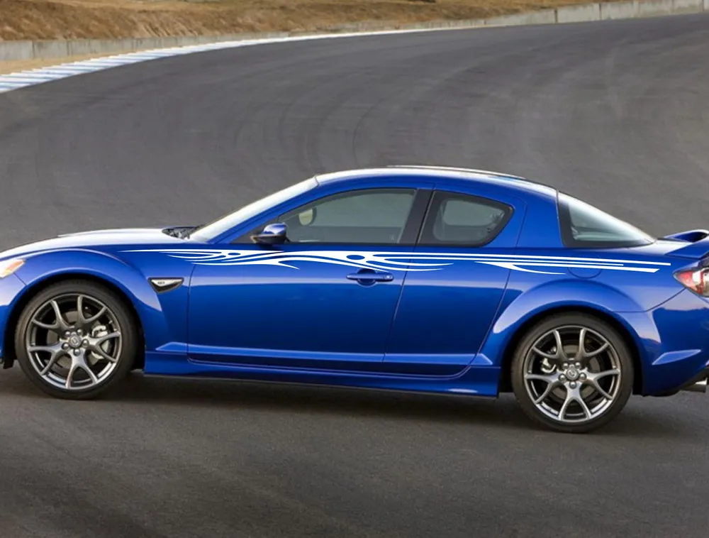 Автомобильные наклейки гоночная полоса 118 дюйма для RX 8 RX8 виниловая графика