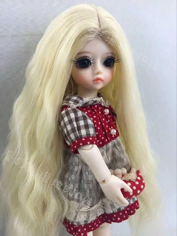 Бесплатная доставка новое поступление парик для куклы Bjd SD 1/6 6 7 дюймов