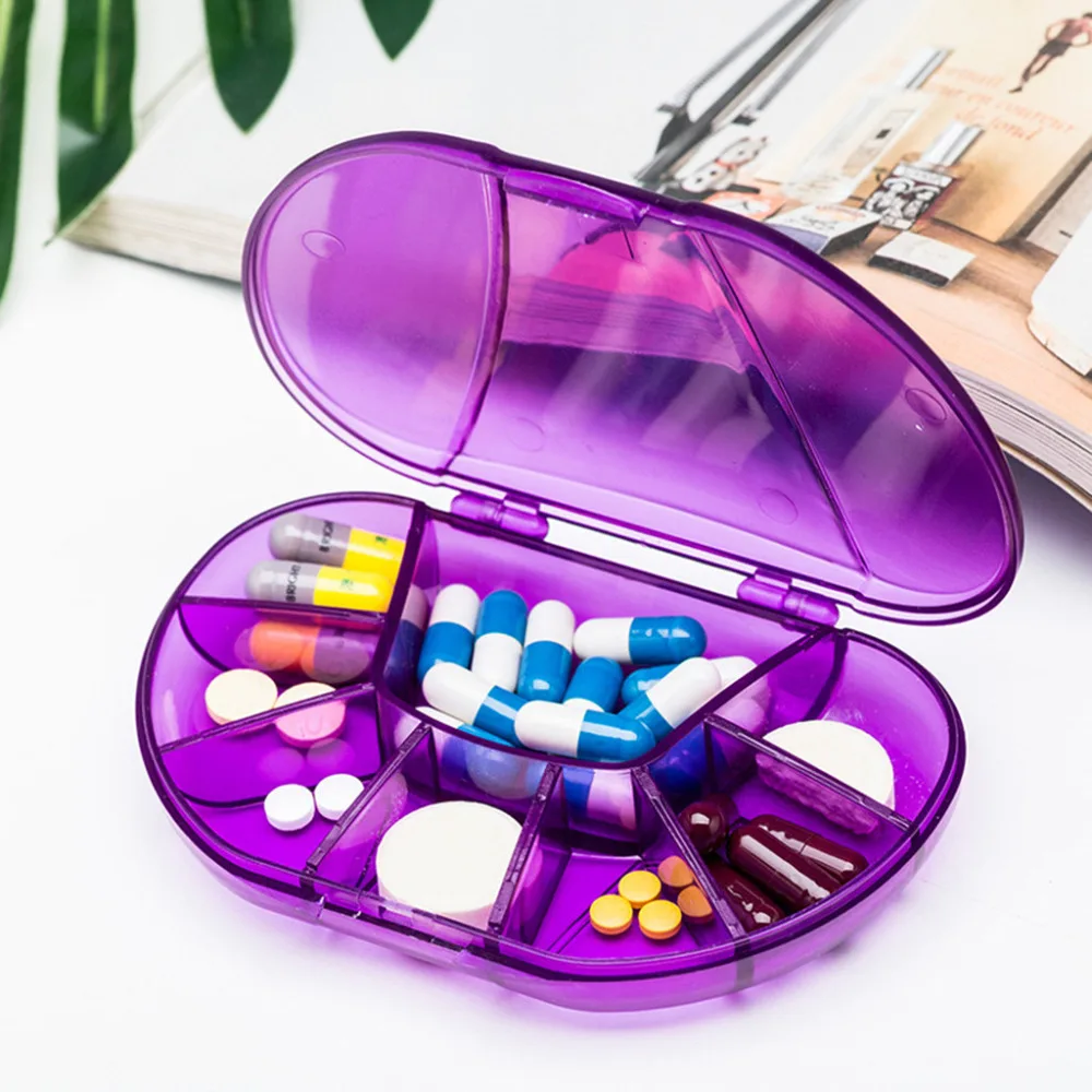 Одна неделя маленькая коробка для таблеток 8 Сетка Пластиковая Закрытая Таблетка