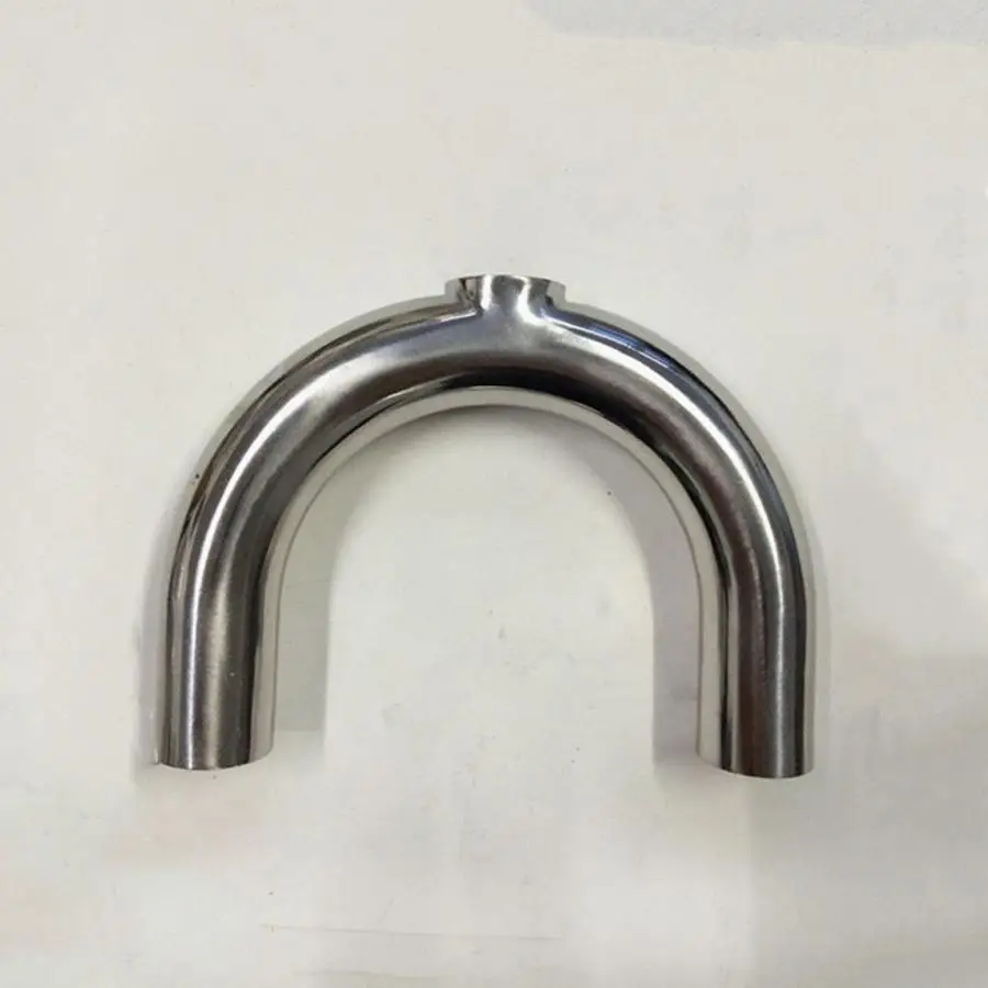 

25mm 1" Pipe OD Butt Welding U Shaped Return Bend 3 Way SUS 304 Stainless Sanitary Fitting Spliter Homebrew Beer