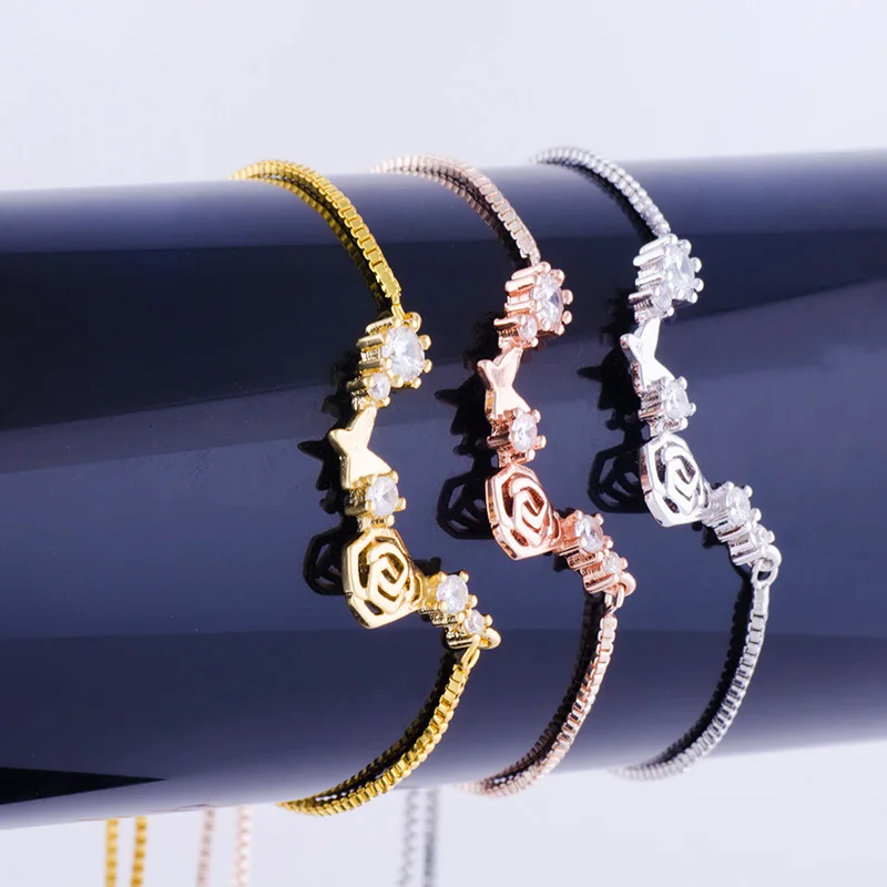 Женские рождественские подарки соединительные браслеты с микрозакрепкой