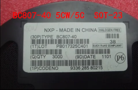 

100pcs/lot BC807-40 5C/5CW SOT23-3 Original authentic and new IC