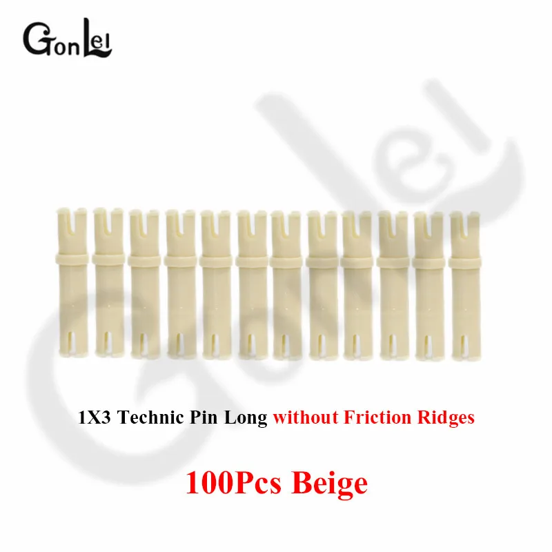 100Pcs No.32556 100 шт./лот, осевой штифт с/из фрикционных хребтов, удлиненные MOC кирпичные блоки, детали, креативные DIY игрушки, совместимые с - Цвет: 100Pcs No.32556