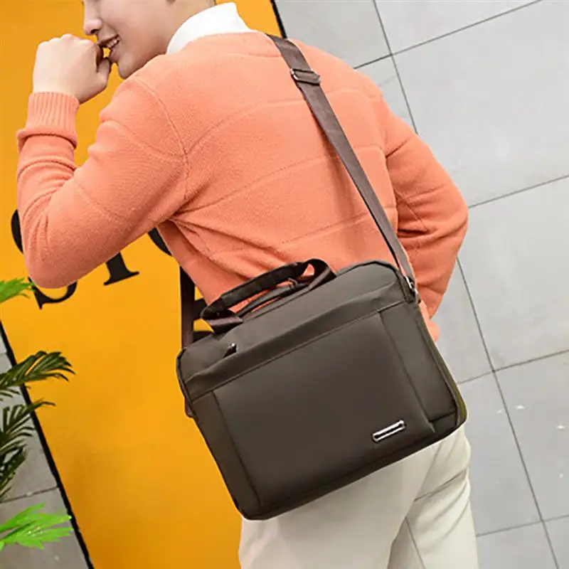 Нейлоновый водонепроницаемый портфель для мужчин модные сумки через плечо