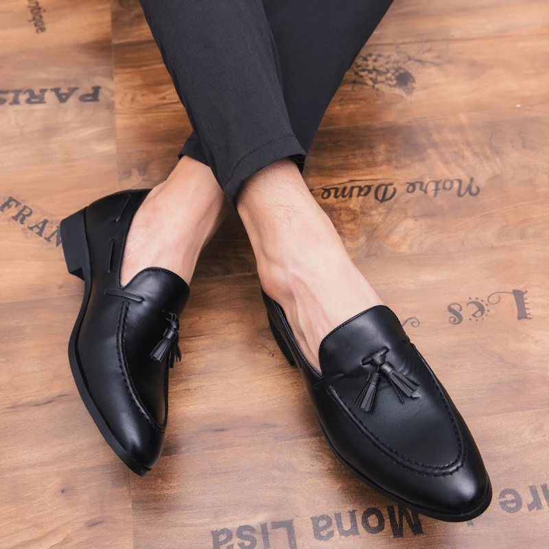 2018 new Men Casual Shoes Summer Leather Loafers Moccasins Slip On Men's Flats Breathable Male Driving 5 | Обувь