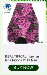 Beautifical Африка шнур кружева африканские кружевные ткани свадебное платье последняя фиолетовая кружевная ткань для женщин 5 ярдов за штуку 2G197