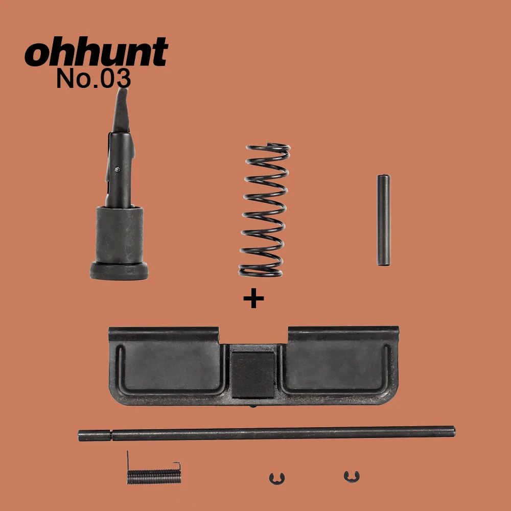 No.03 Ohhunt Тактический стальной страйкбол. 223 помощь вперед и пылезащитная крышка в сборе Набор для M4 M16 AR 15 верхний приемник части наборы - Цвет: No.03