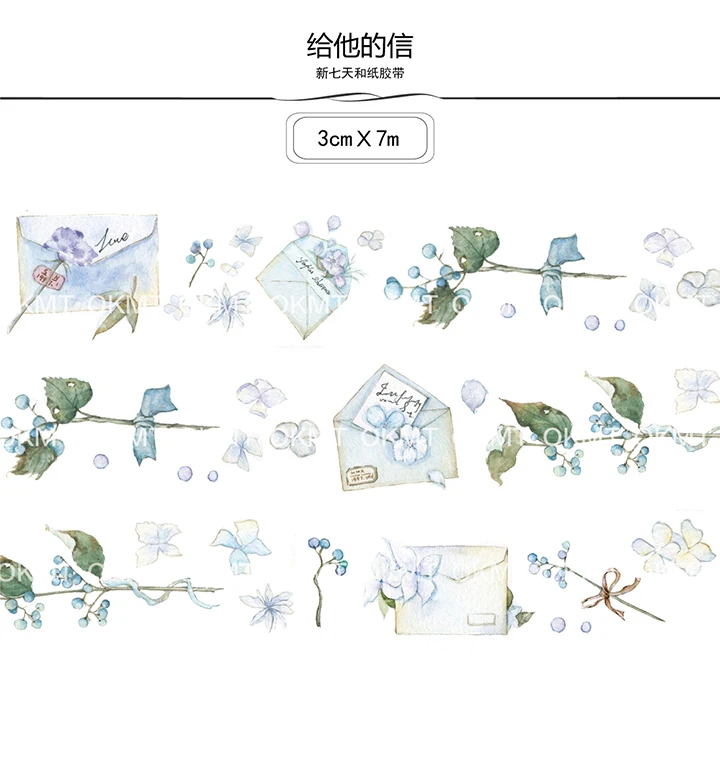Васи-лента синяя птичка лента для маскировки цветов скрапбукинг Васи-скотч