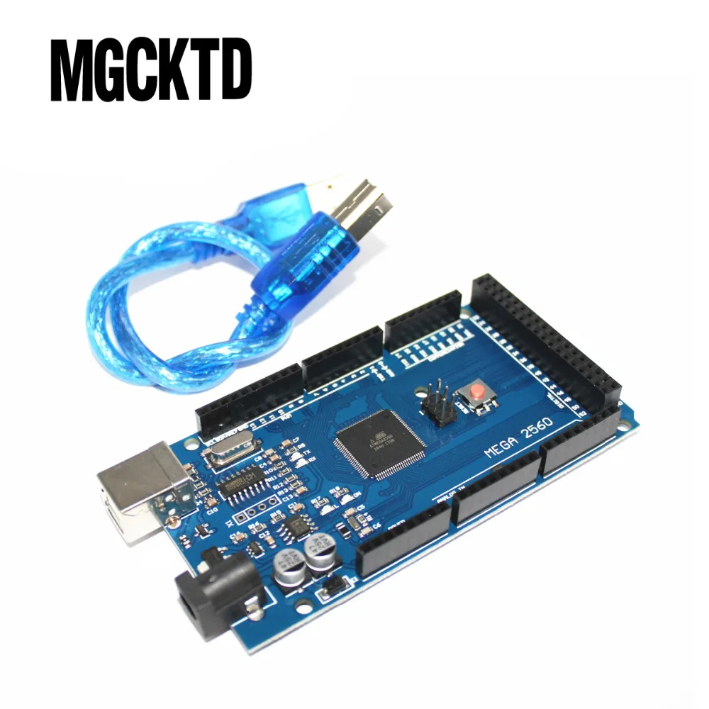 Мега 2560 R3 CH340G Mega2560 REV3 ATmega2560 16AU доска + USB кабель|free shiping|board cableusb board |