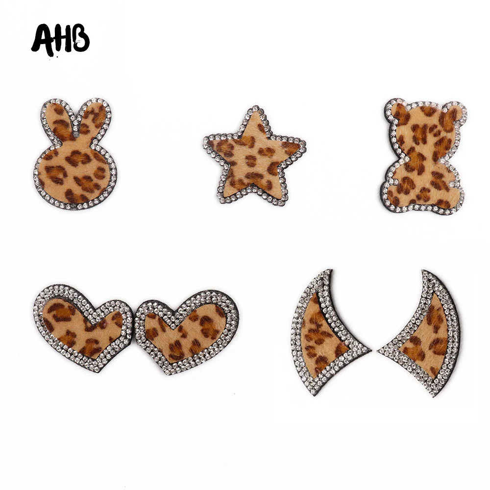 

AHB 5Pcs/bag Flamingo Embroidered Patches Cute Birds Patch Applique for Clothing Iron on Badge Clothes Sticker Stripes Applique