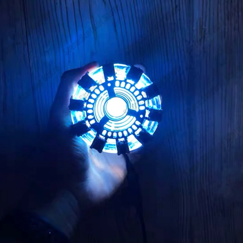 Железный человек дуговой реактор со светодиодный светильник Endgame DIY cool 1:1 масштаб поколение светящихся Железный человек Сердце Модель фигурка игрушка