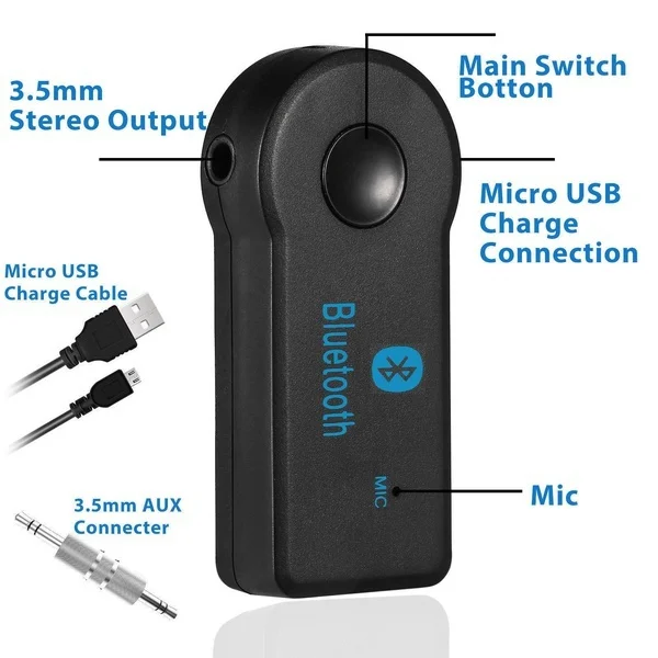 Беспроводной USB Bluetooth стерео аудио приемник адаптер для автомобильного домашнего