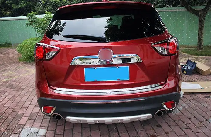 CHROME REAR TRUNK BOOT TAILGATE DOOR LID COVER TRIM MOLDING STAINLESS GARNISH STRIPFI T FOR 2013 2014 2015 2016 MAZDA CX-5 CX5 | Автомобили