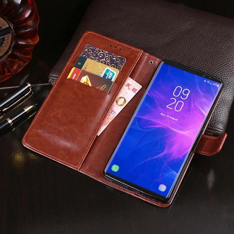 Роскошный кожаный флип-чехол для samsung Galaxy Note9 задняя крышка чехол телефона Note 9