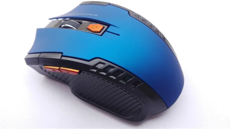 Blue Robotsky 2,4 GHz оптическая мышь геймерская мышь для ноутбука настольного ноутбука с usb-приемником с высоким dpi USB Беспроводная игровая мышь - Цвет: Blue