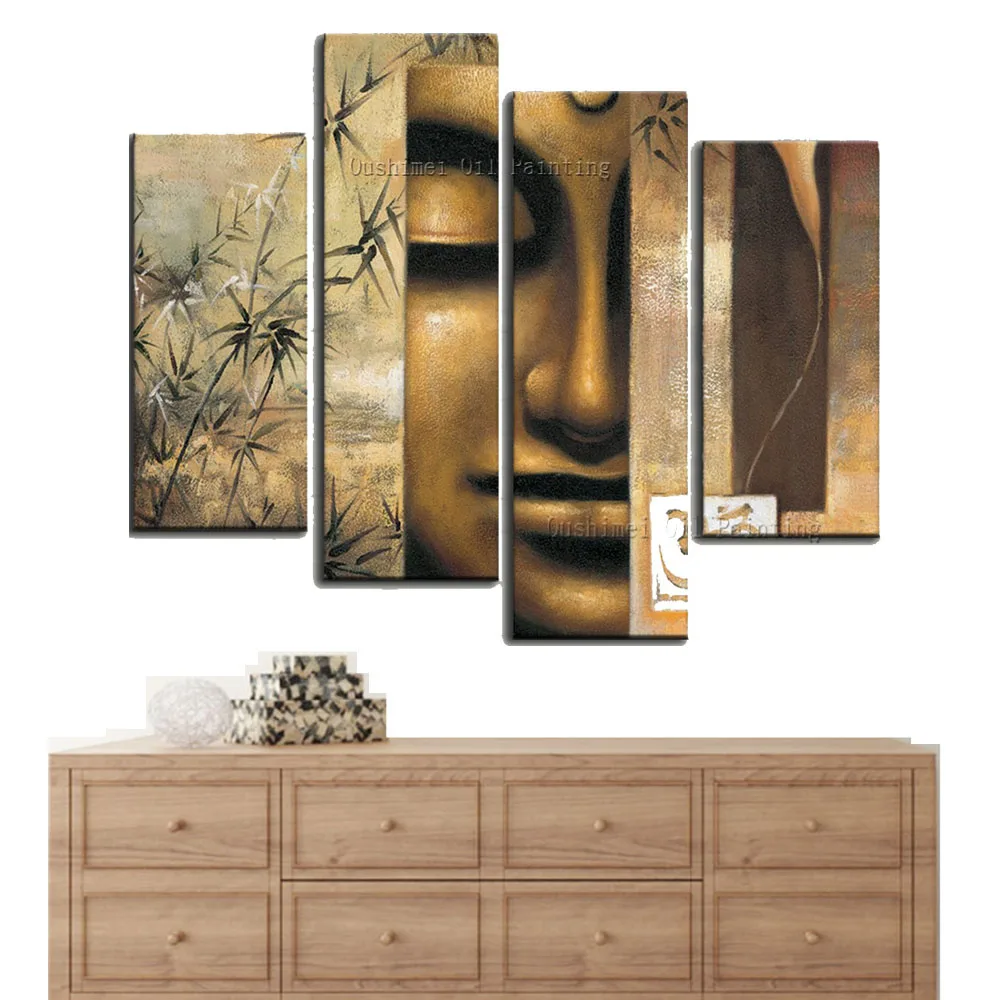 Художественная картина ручной работы Современная портретная Buda на холсте