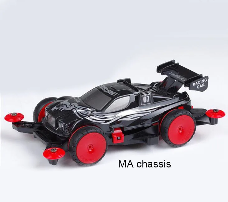 BLACK Yang Kai мини 4WD модель автомобиля с MA шасси двойной вал двигателя темная лошадь/Аватар/тире метеоры/скорость молния YANGKAI - Цвет: BLACK
