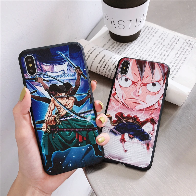Япония мультфильм один кусок чехол для iPhone 7 8 6 6s Plus X XS Max XR классический