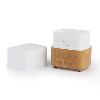 300ml Ultrasonic Aroma Diffusers Air Humidifiers Time Display Bluetooth Speaker LED Night light Alarm Clock for Home Office | Бытовая