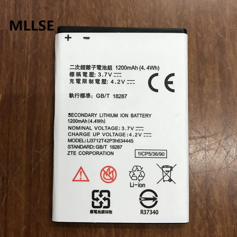 Аккумулятор MLLSE Li3712T42P3H634445 для мобильного телефона ZTE V815W Blade G Kis 2 Max MTC Smart Start 10 шт. |