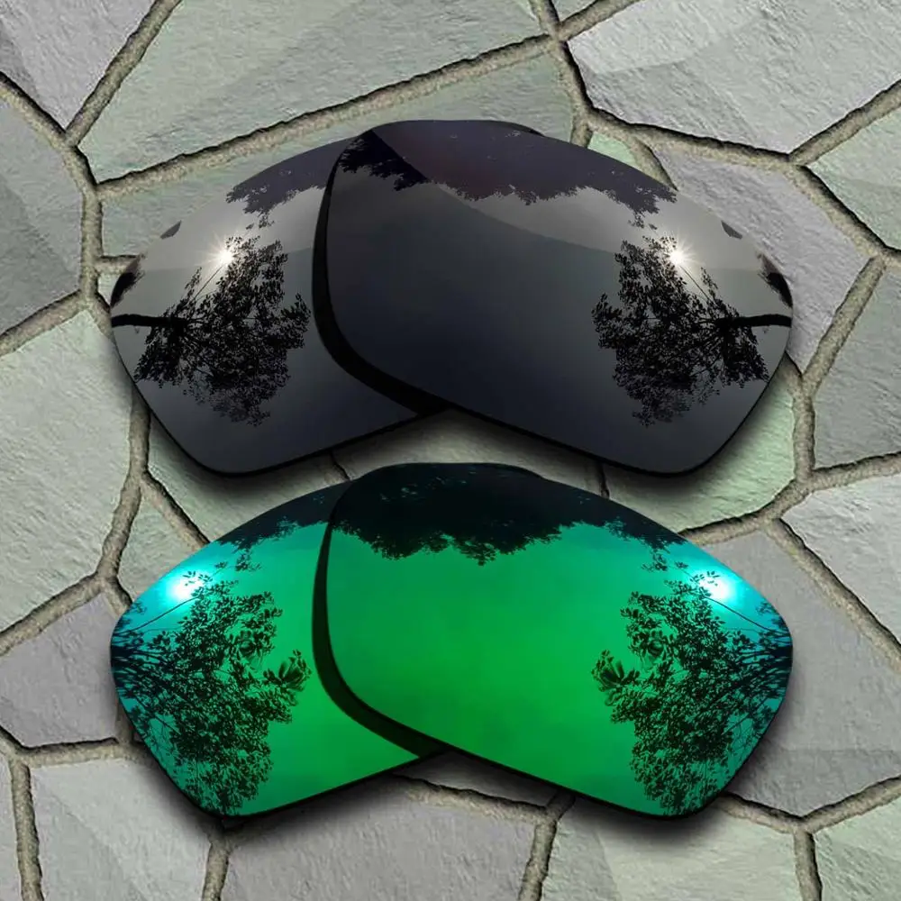 Black-Jade Green Солнцезащитные очки поляризованные Сменные линзы для топливных элементов Oakley - Цвет линз: Black-Jade Green