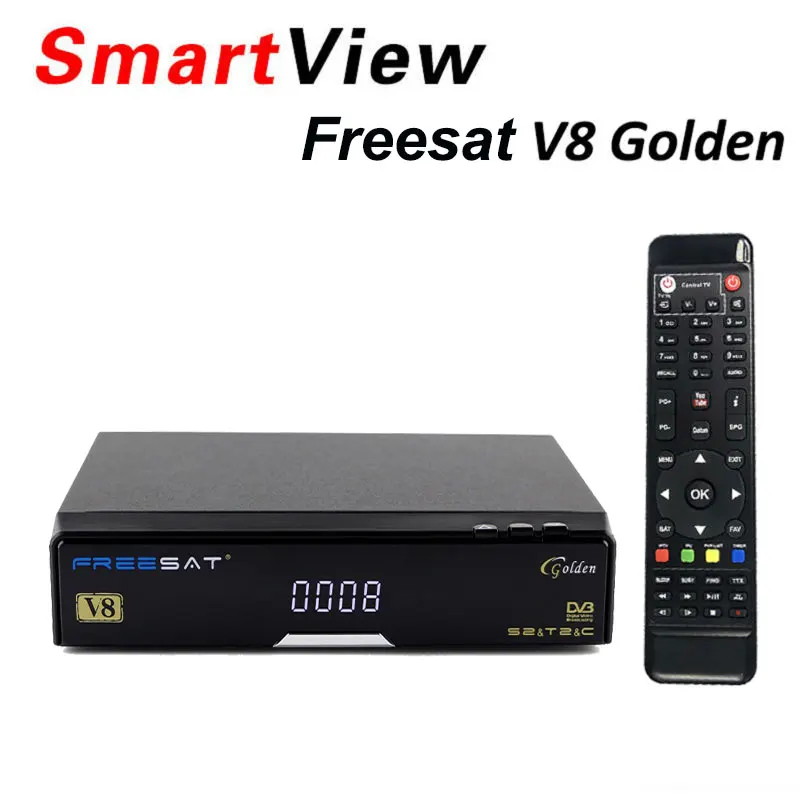 [Подлинный] V8 Золотой DVB-S2 + DVB-T2 DVB-C спутниковый ТВ комбинированный приемник