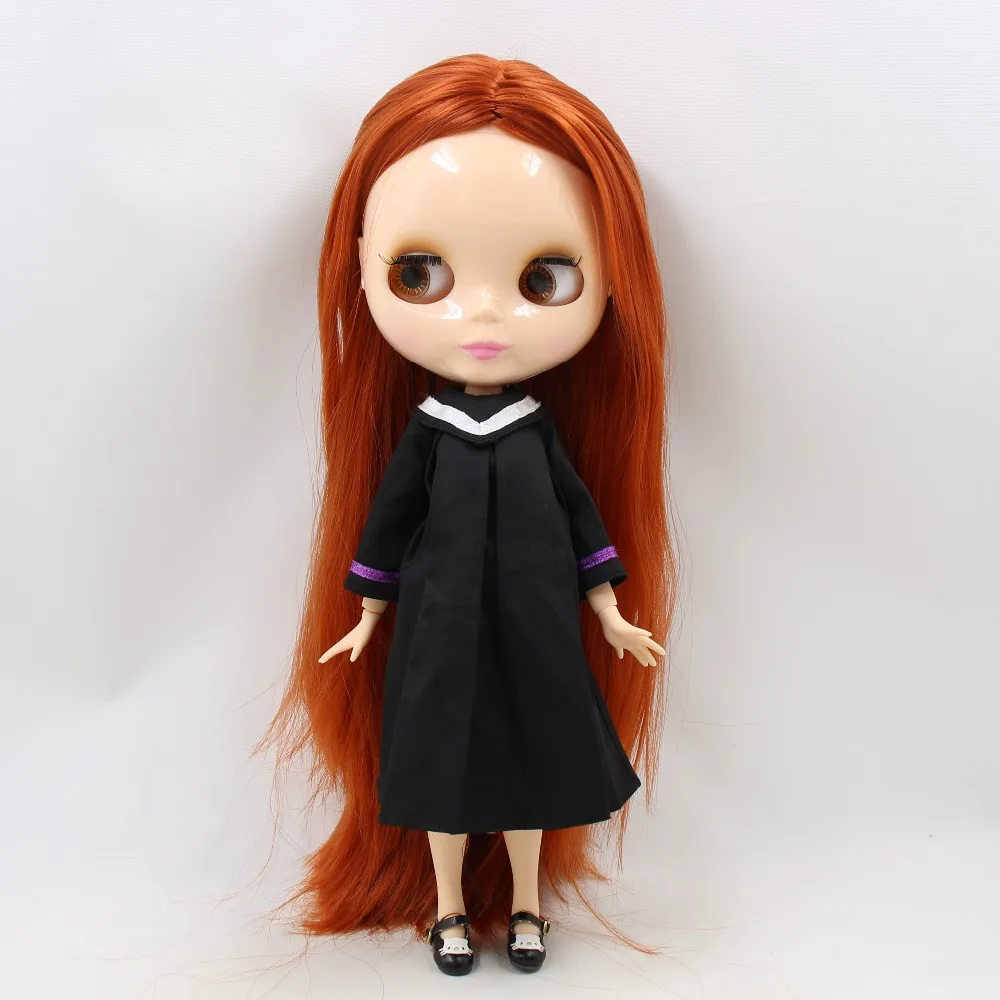 Ледяная кукла DBS blyth 1/6 bjd игрушка шарнирное тело натуральная кожа прямые красные