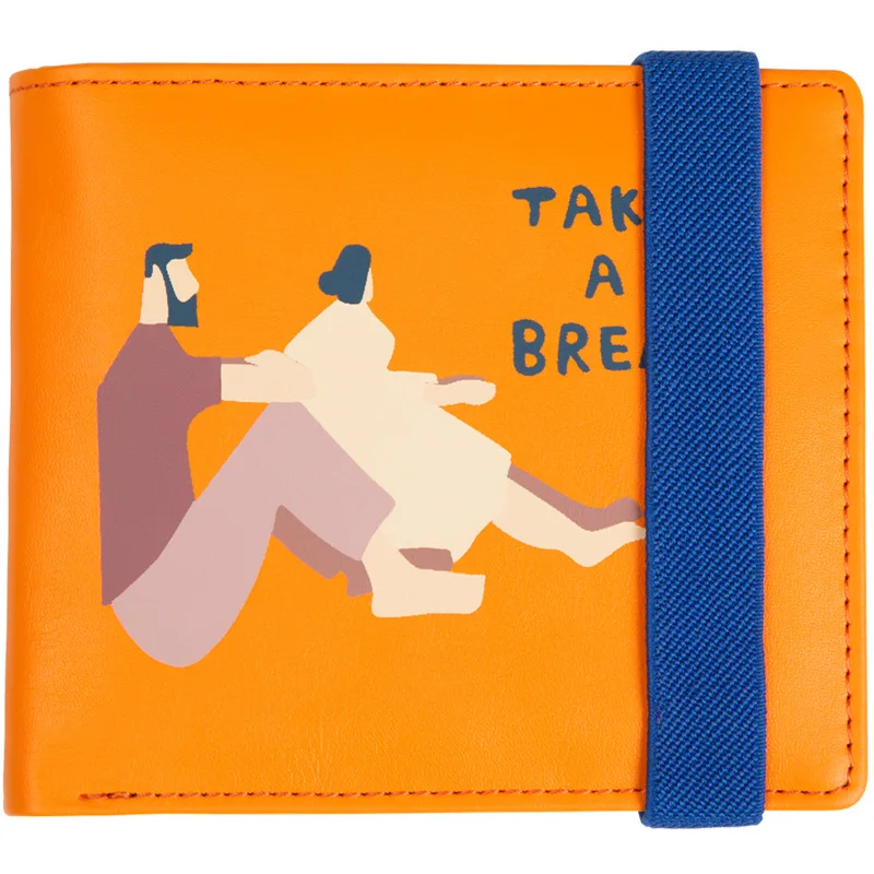 YIZISTORE Women Wallet Original PU Leather Short Wallets Lady Purses Female Unisex Mini Clutch Card Holder | Багаж и сумки