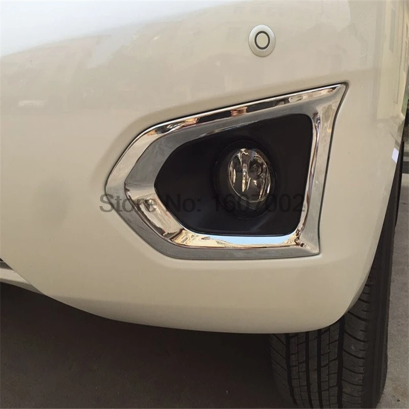 2 шт. хромированные Противотуманные фары из АБС-пластика