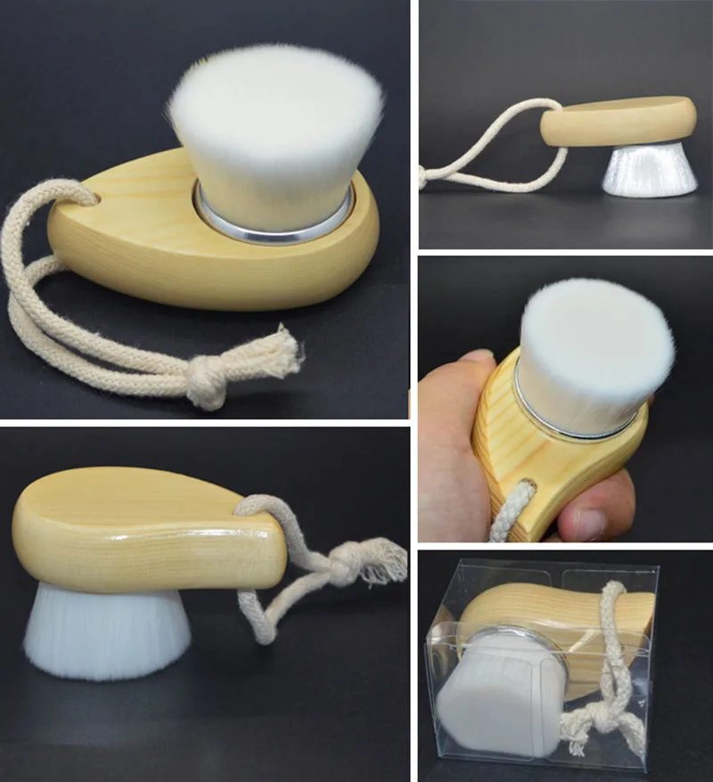 Мягкая Профессиональная щетка для пилинг лица Очищающий поры ухода за кожей