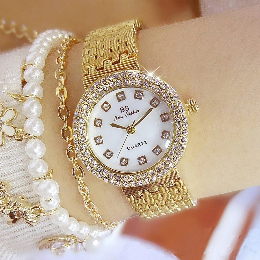 High Quality Fritillary Dial Watch Women top brand luxury gold ladies watch waterproof fashion hot quartz women watches BS