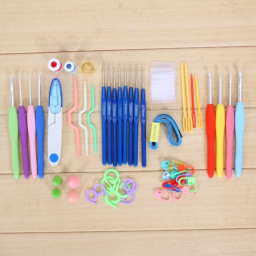 57 в 1 набор аксессуаров для вязания и рукоделия|crochet set|set sewingsewing set |