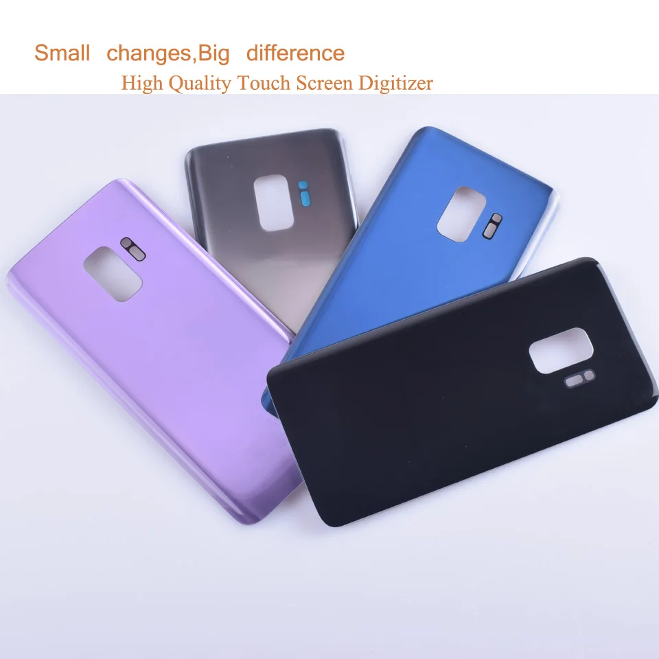 Замена заднего стекла для Samsung Galaxy S9 G960 G960F крышка аккумулятора задняя корпуса