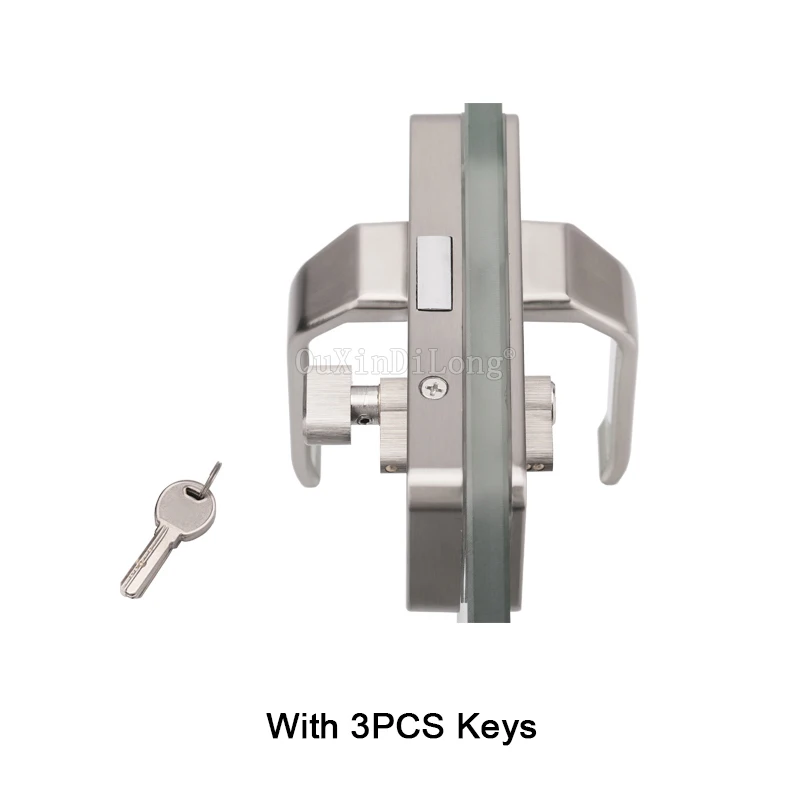 1 шт. цинковый сплав стекло одна дверная ручка замок стеклянная перегородка