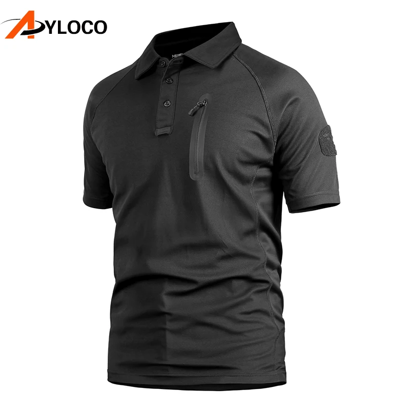 Мужская футболка быстросохнущая Армейская дышащая с отворотом|tshirt men|quick drymen tshirt |